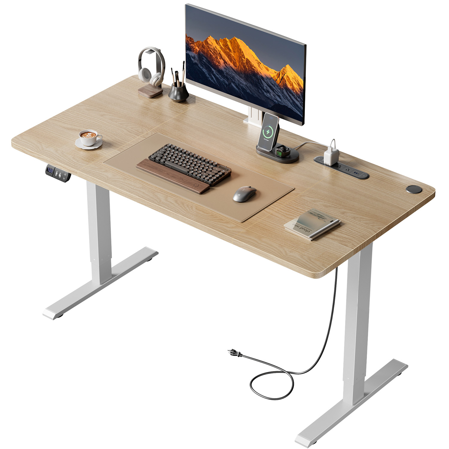 Home Office Work Table - NEBMAAX Desk Height Adjustable Electric Standing