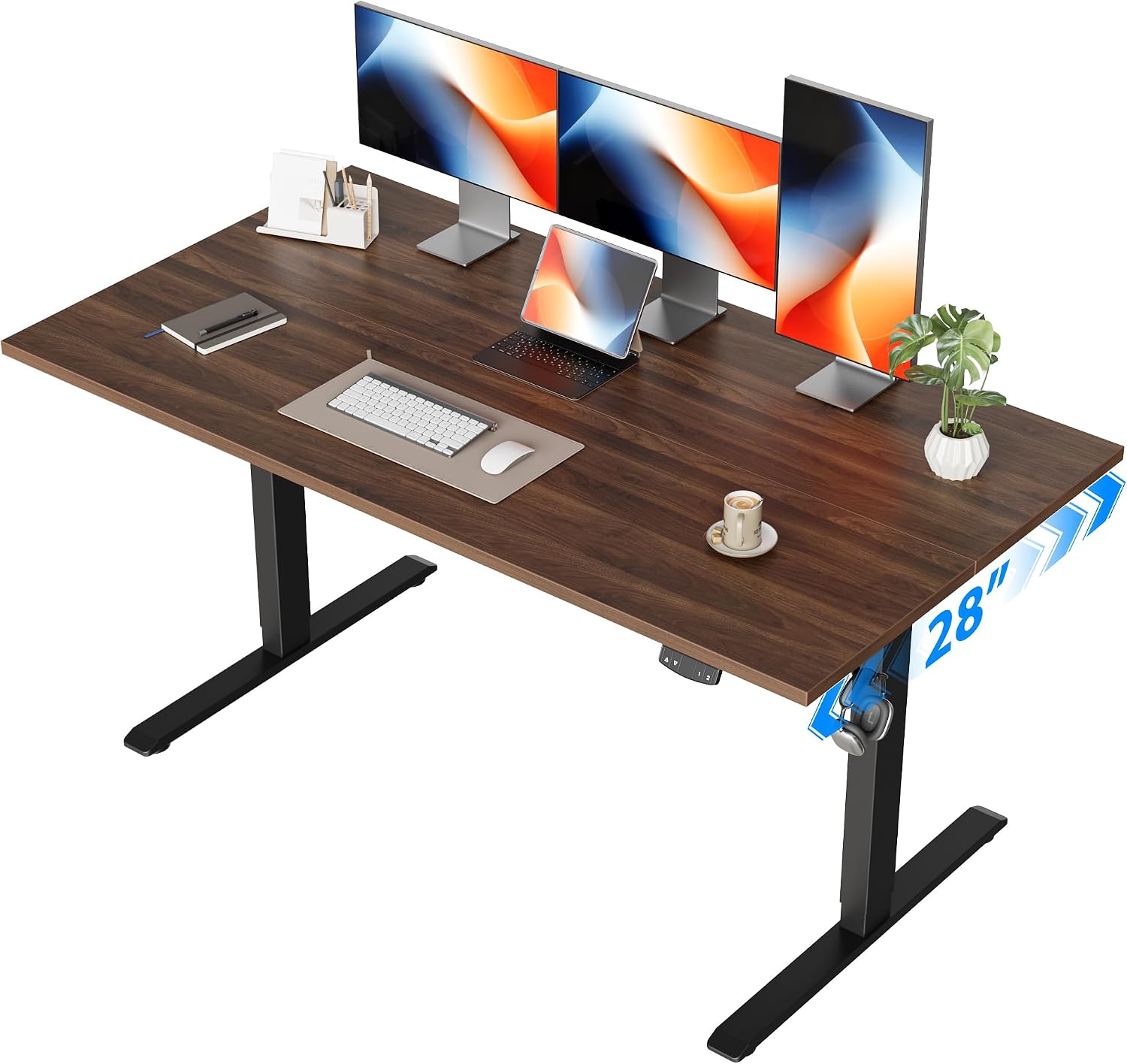 Electric Standing Desk, 55 x 2 - đánh giá và giá Home Office Work Table