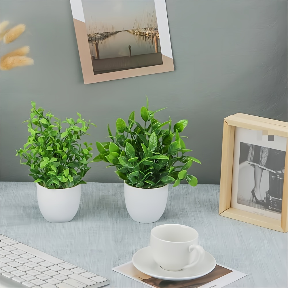 1/4/6pcs Mini Artificial Potte - đánh giá và giá Home Office Layout