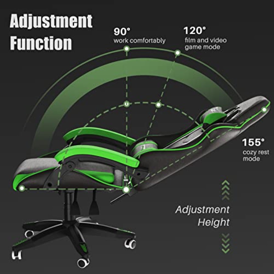 Gaming Chair with Lumbar Suppo - đánh giá và giá Ergonomic Office Chair