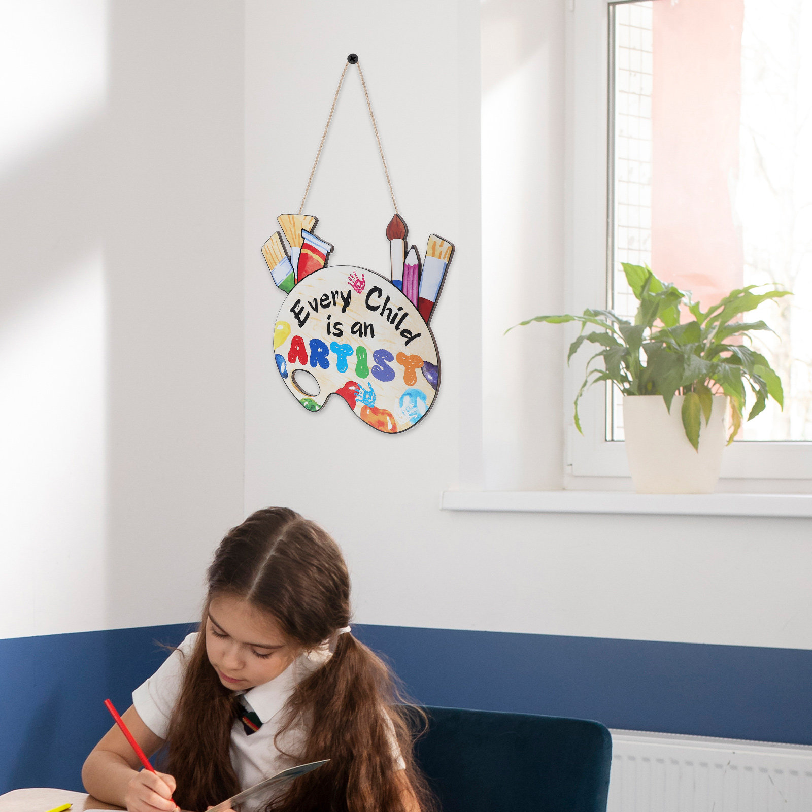 Wooden Classroom Wall Sign – C - đánh giá và giá Home Office Or