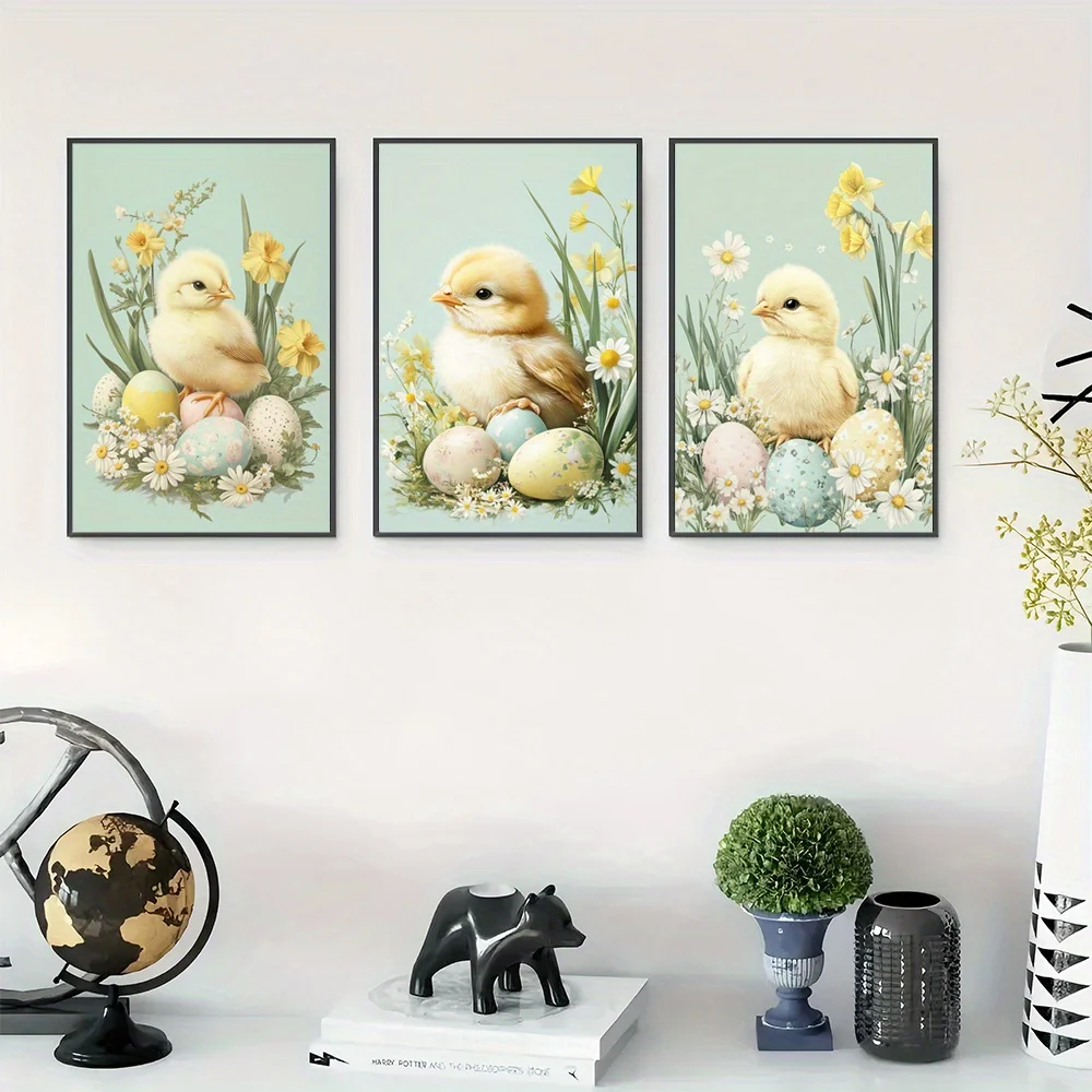 3pcs Unframed Spring Wall Art  - đánh giá và giá Home Office Or