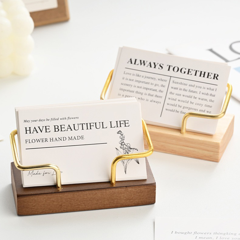 Wooden Business Card Holder Me - đánh giá và giá Document Holder Stand