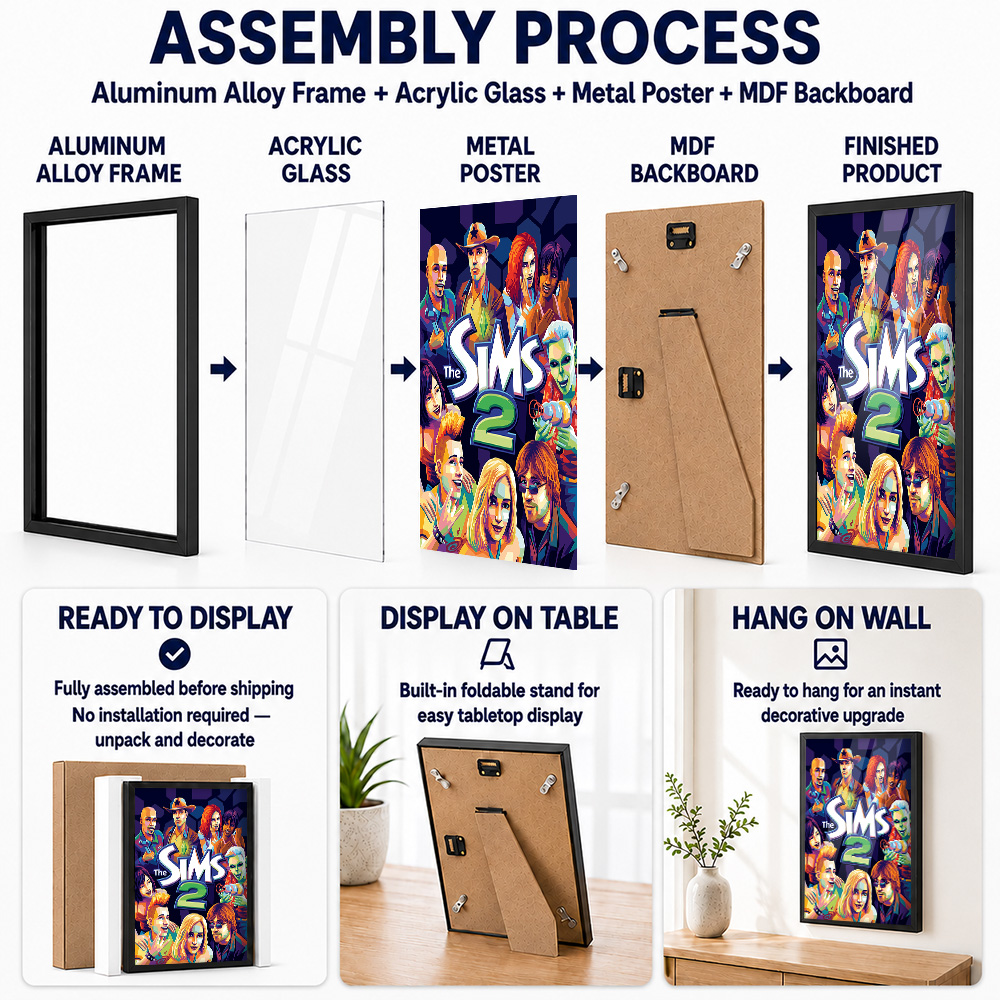 The Sims Metal Posters With Al - đánh giá và giá Home Office Room Inspiration