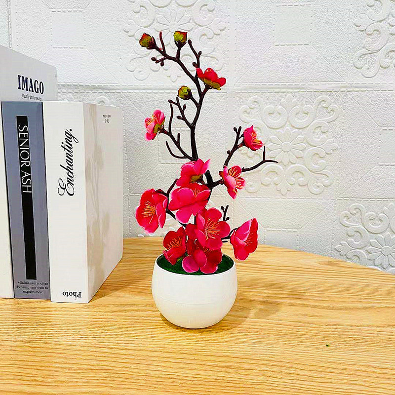 Simulation Plum Flower Pot Pla - đánh giá và giá Home Office Layout