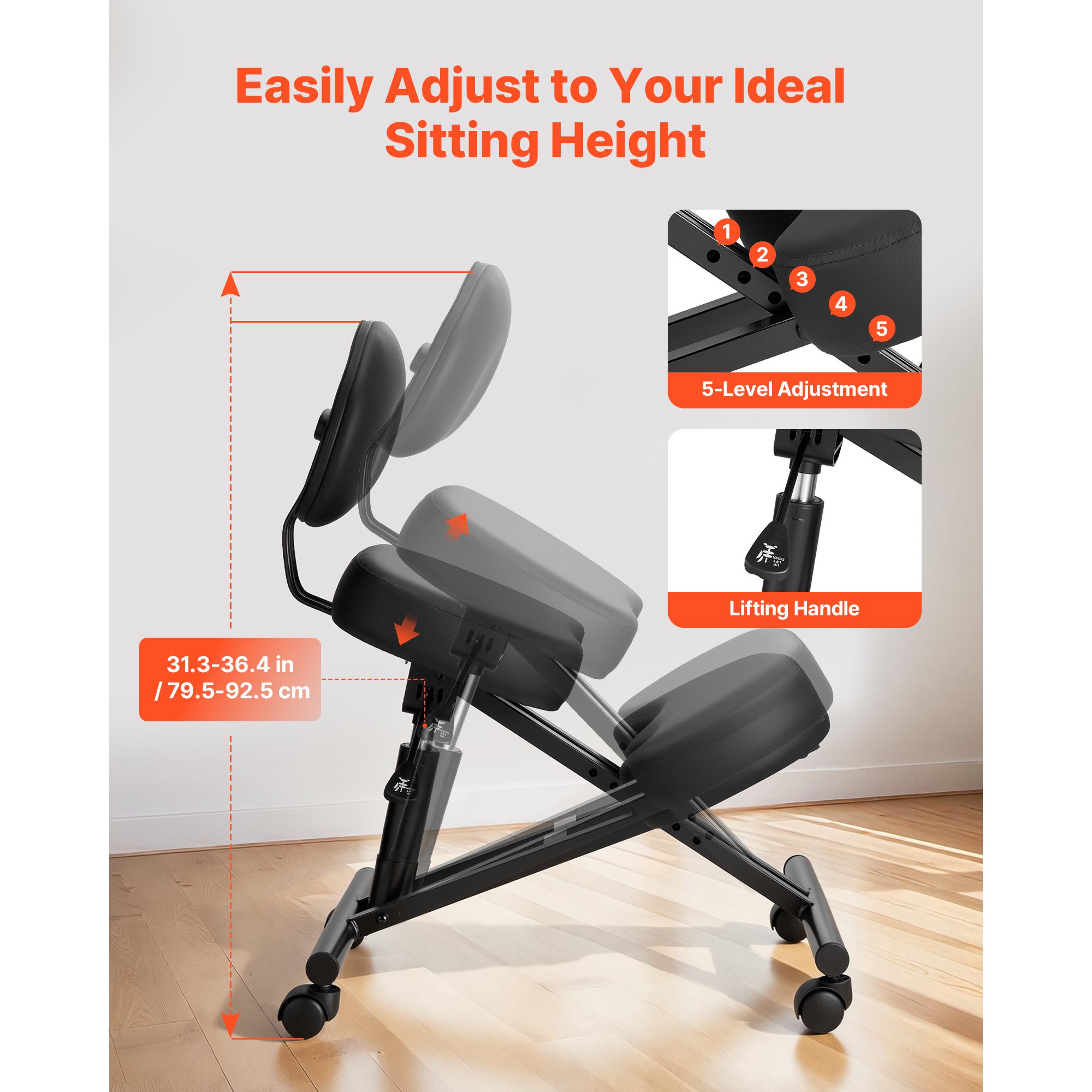 Ergonomic Kneeling Chair with  - đánh giá và giá Ergonomic Office Chair