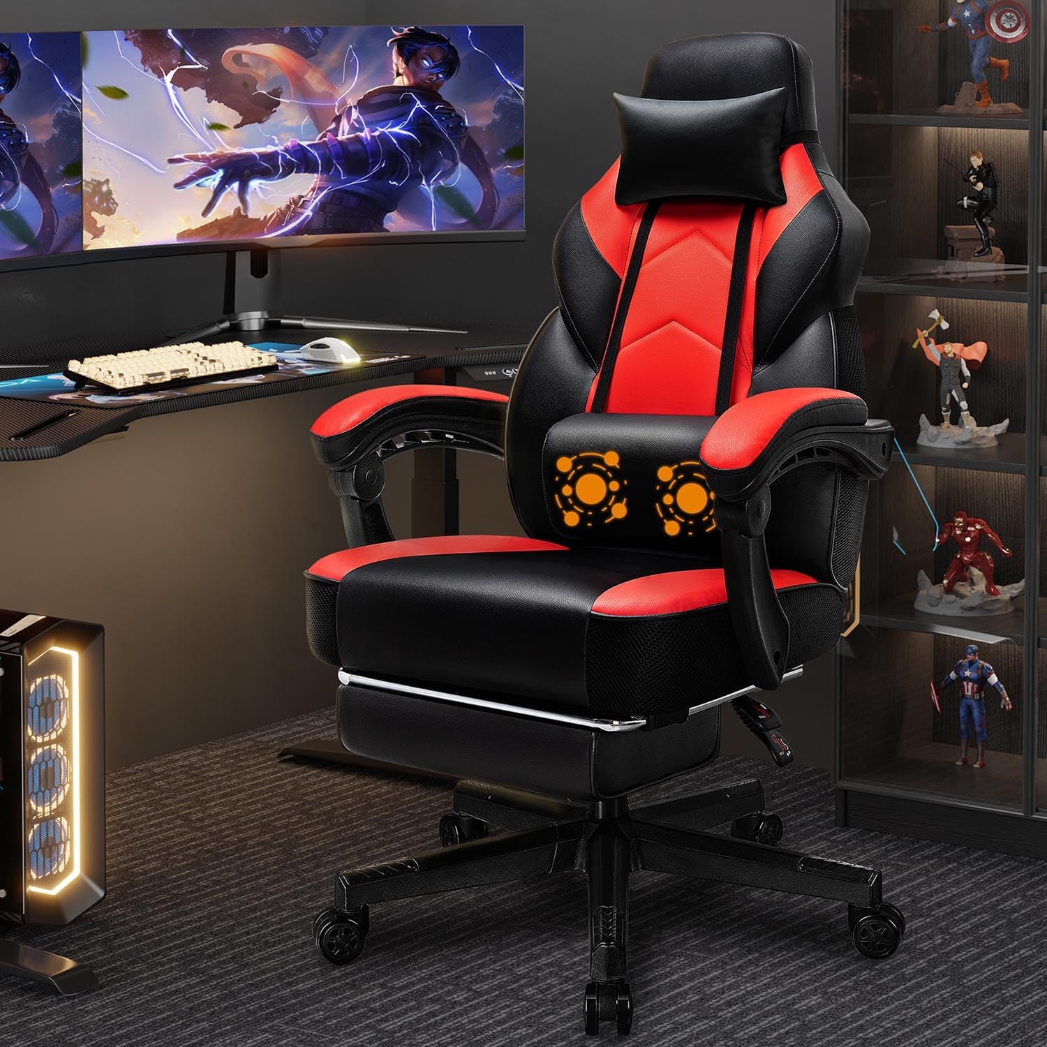 Gaming Chair with Footrest, Ma - đánh giá và giá Ergonomic Office Chair