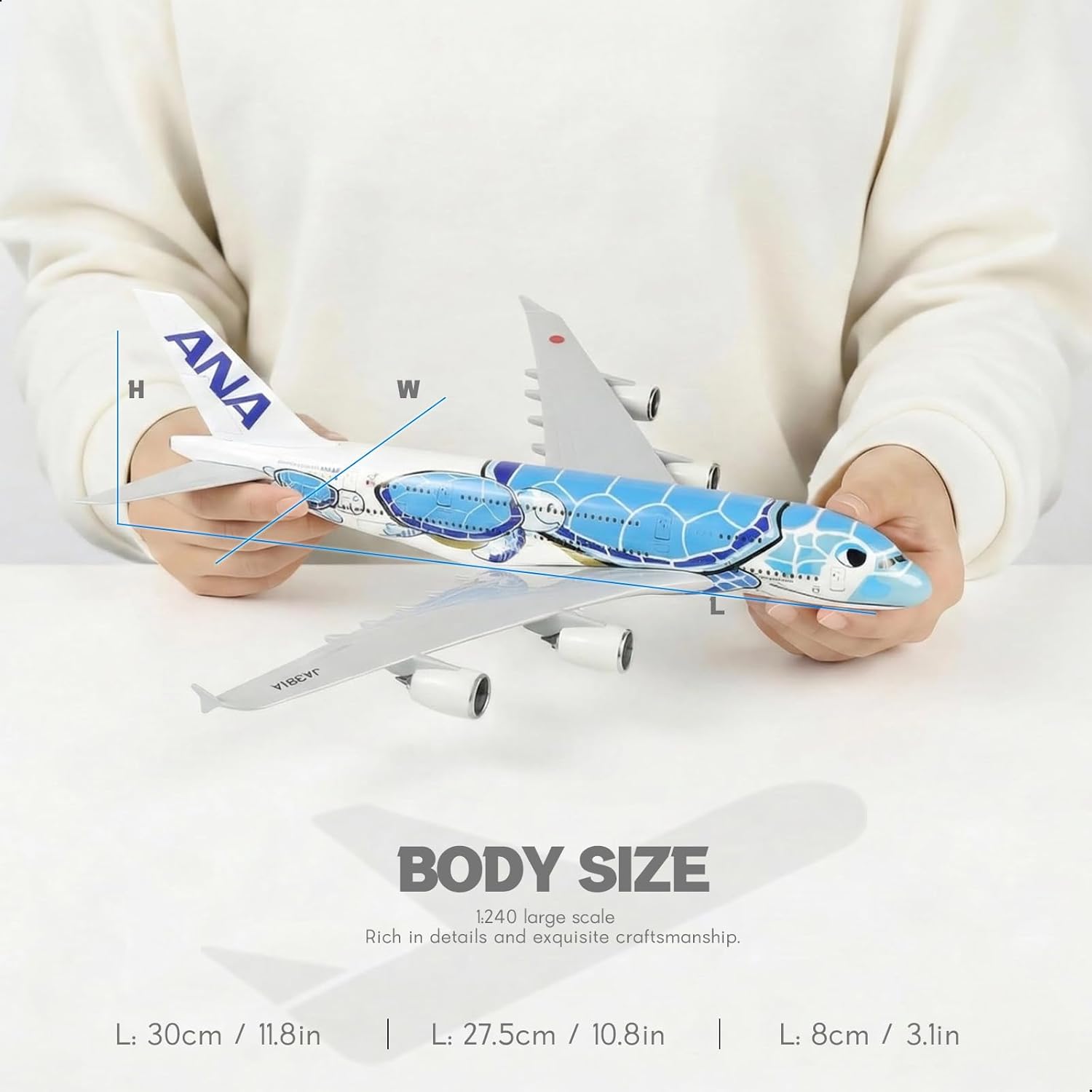 30cm ANA Turtle A380 Diecast R - đánh giá và giá Home Office Or