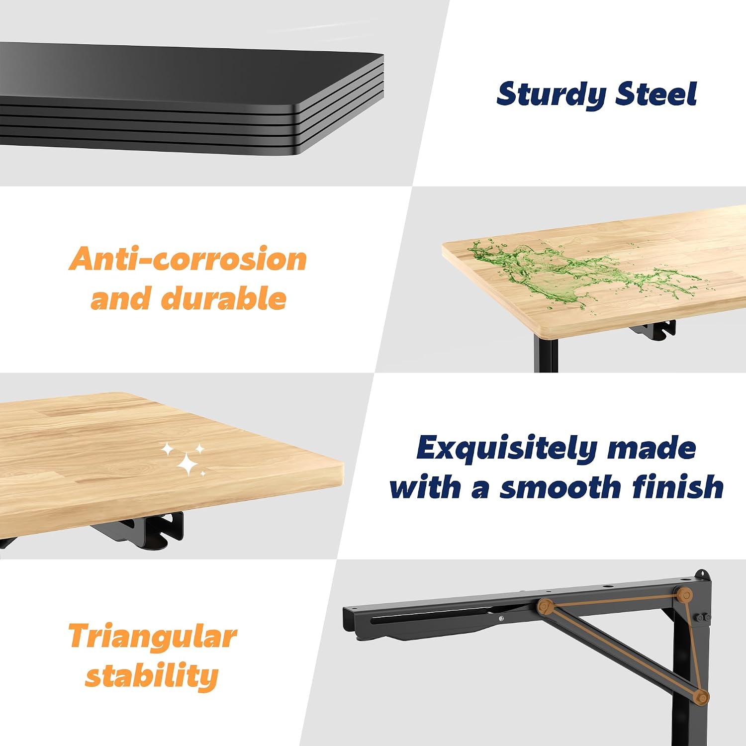 Wall Mounted Folding Workbench - đánh giá và giá Home Office Work Table
