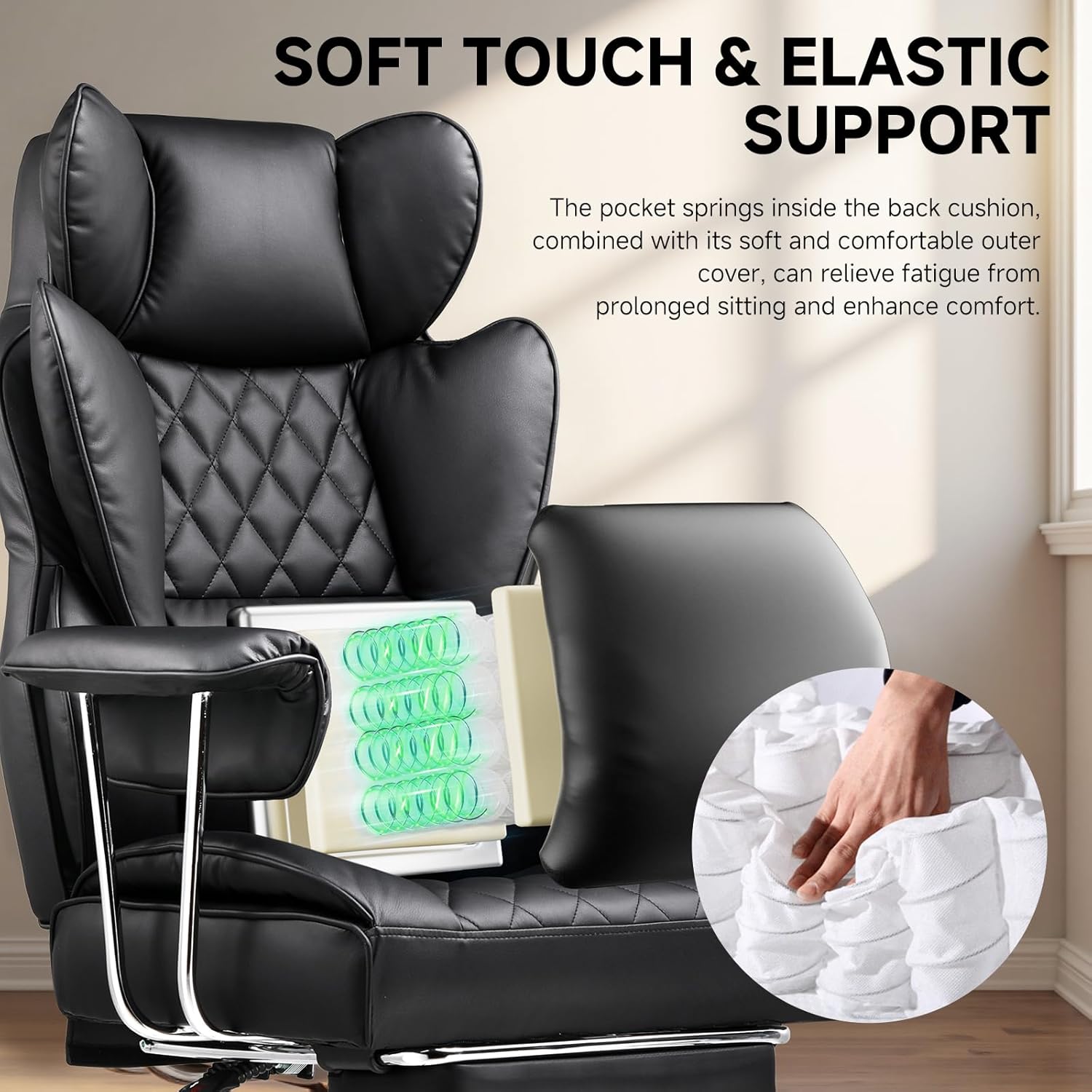 Big and Tall Office Chair with - đánh giá và giá Ergonomic Office Chair