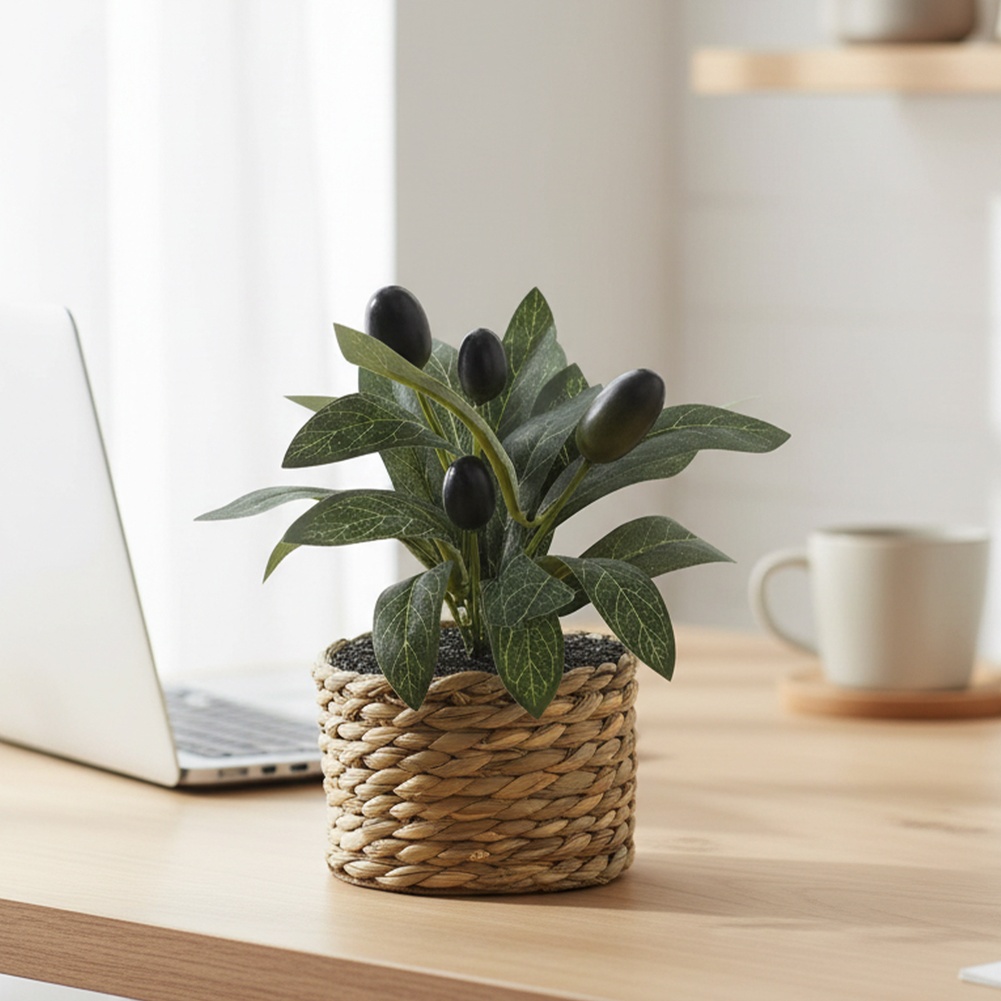 Artificial Plants Pocket Olive - đánh giá và giá Home Office Layout