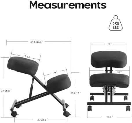 Kneeling Chair Linen Ergonomic - đánh giá và giá Ergonomic Office Chair