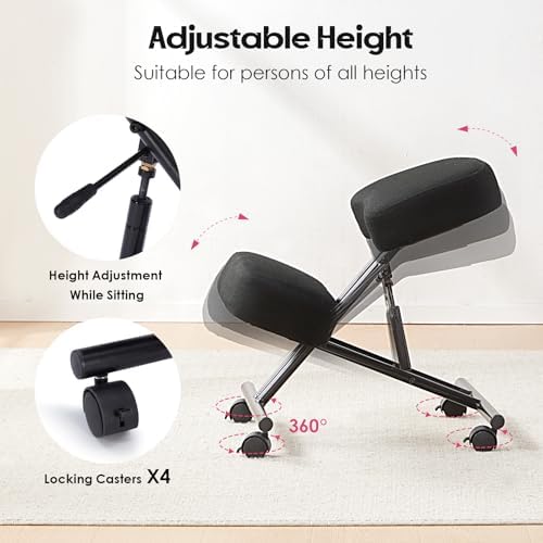 Kneeling Chair Linen Ergonomic - đánh giá và giá Ergonomic Office Chair
